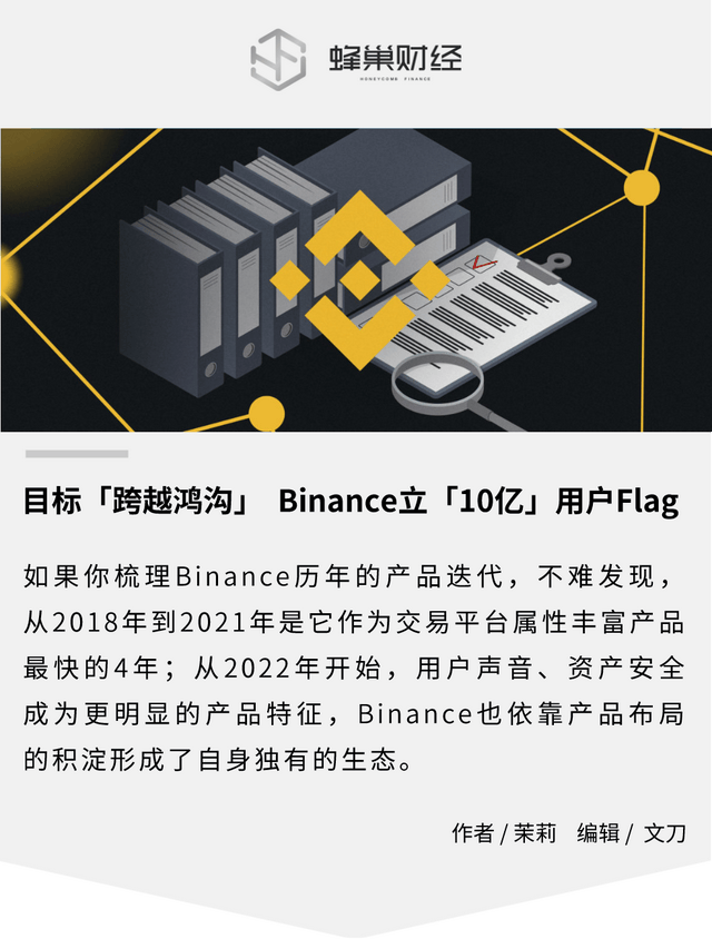 目标「跨越鸿沟」 Binance立「10亿」用户Flag