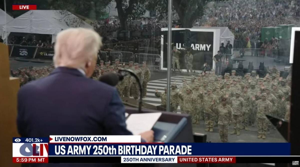 特朗普79岁生日阅兵成“笑柄”：士兵打地铺啃干粮，现场冷清如“鬼城”！